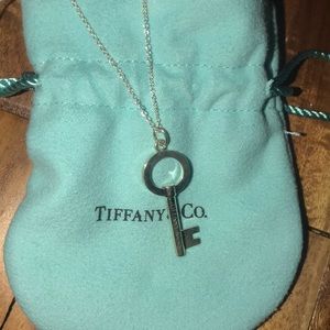 tiffany keys, modern keys open round key pendant